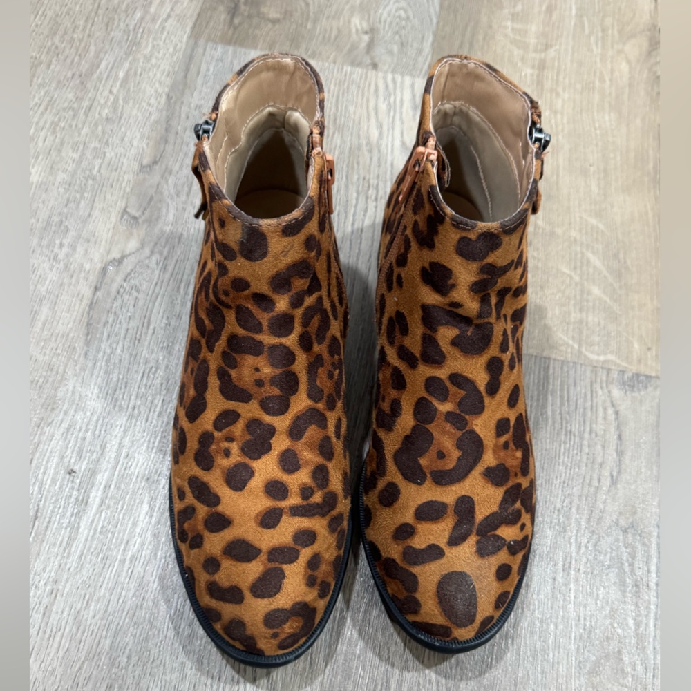 Leopard Print Ankle Boots
